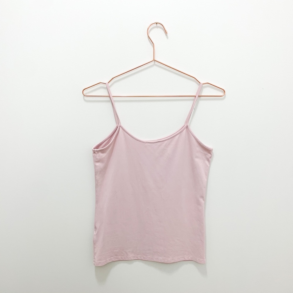 SOLD - ZARA BASIC LIGHT PINK TANK TOP - Picture 4 of 4